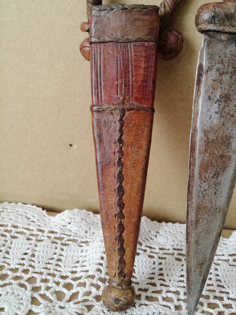 Traditionele dolk armdolk 25cm Masai Kenia ? - Afbeelding 4