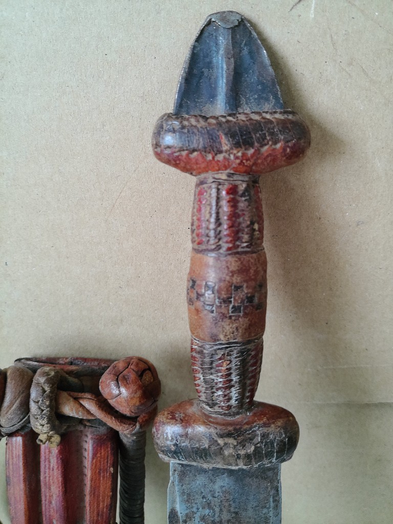 Traditionele dolk armdolk 25cm Masai Kenia ? - Afbeelding 6