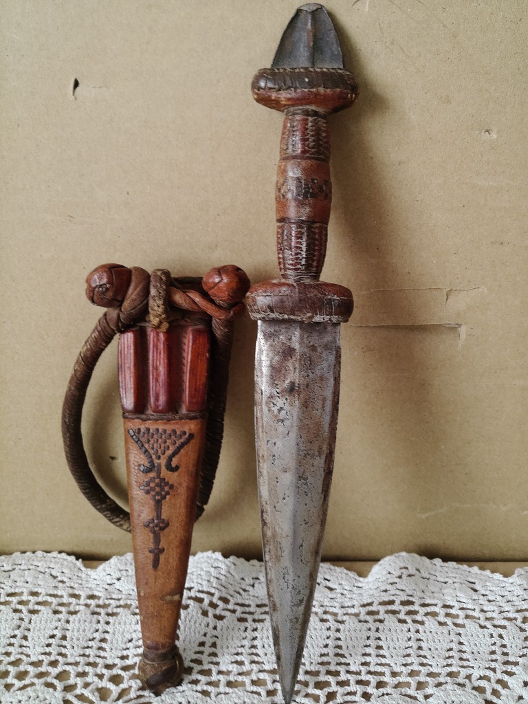 Traditionele dolk armdolk 25cm Masai Kenia ? - Afbeelding 8