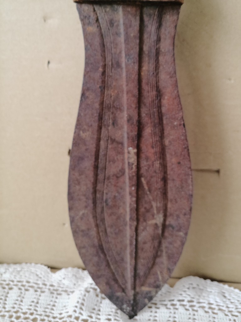 Traditioneel Kuba Ikula mes Sabel der vrede 35cm Congo - Afbeelding 6