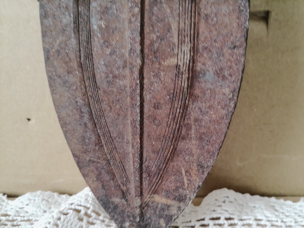 Traditioneel Kuba Ikula mes Sabel der vrede 35cm Congo - Afbeelding 7