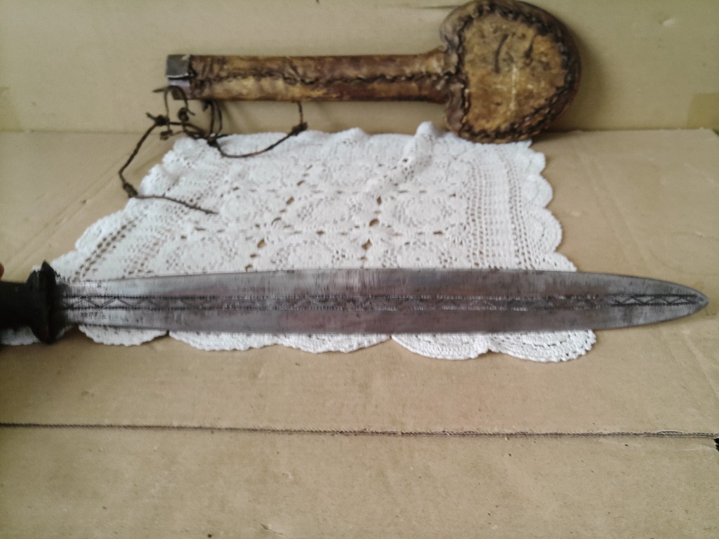 Traditioneel Yaka mbeeli of yaphoca kortzwaard 58cm Congo - Afbeelding 14