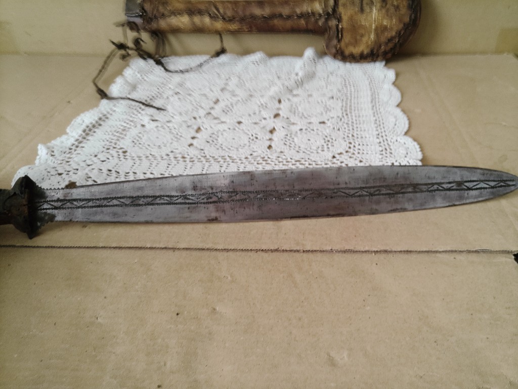 Traditioneel Yaka mbeeli of yaphoca kortzwaard 58cm Congo - Afbeelding 18