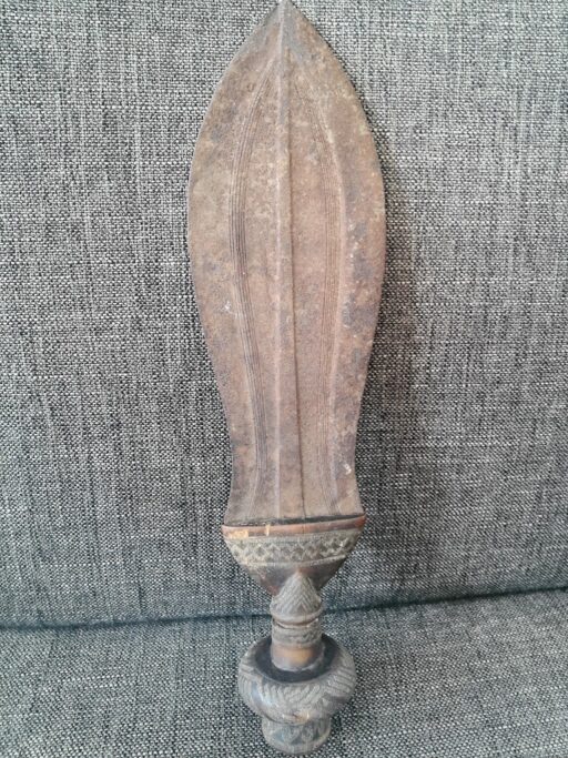 Traditioneel Kuba Ikula mes Sabel der vrede 35cm Congo