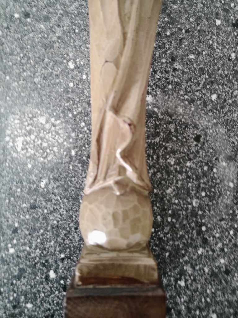 Vintage Mariabeeldje van kunsthars 19cm - Afbeelding 3