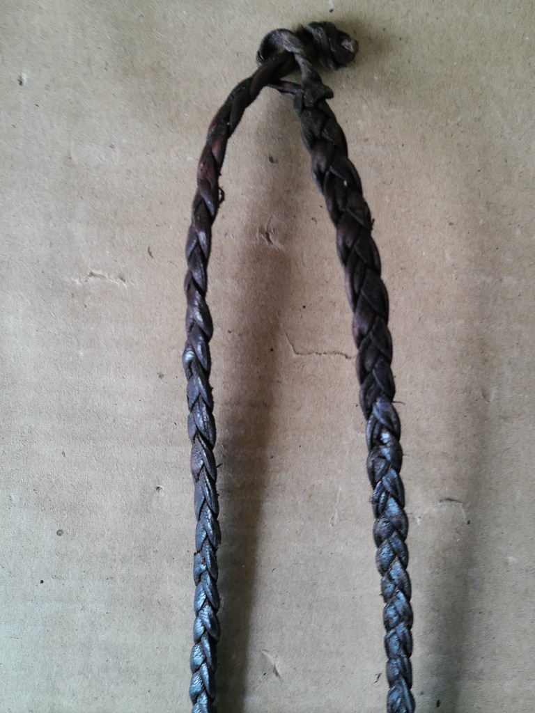 Afrikaanse amulet ketting met kauri schelp volkskunst - Afbeelding 2