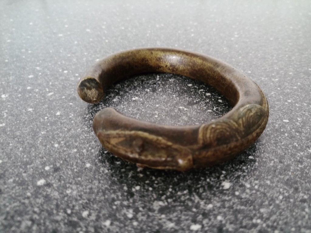 Afrikaanse bronzen armband kinderarmband hagedis - Afbeelding 7