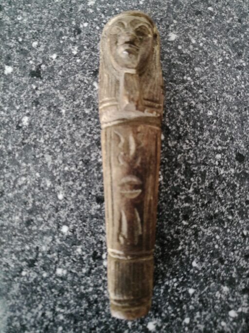 Aardewerk Anubis sarcofaag deksel Egypte 8cm