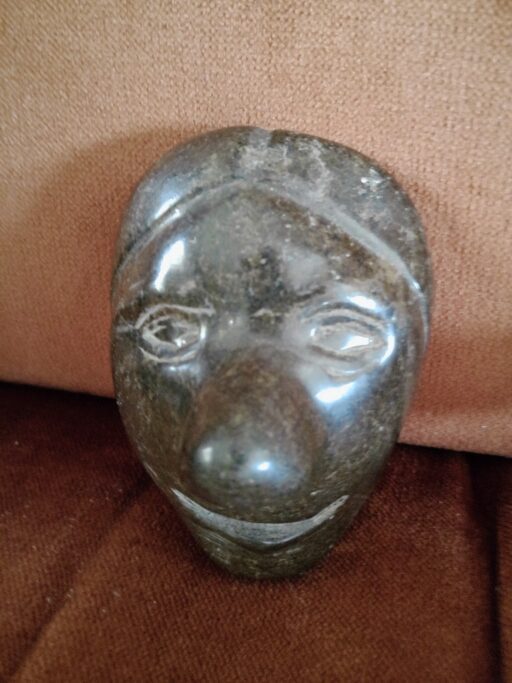 Stenen masker Shona Zimbabwe 10cm