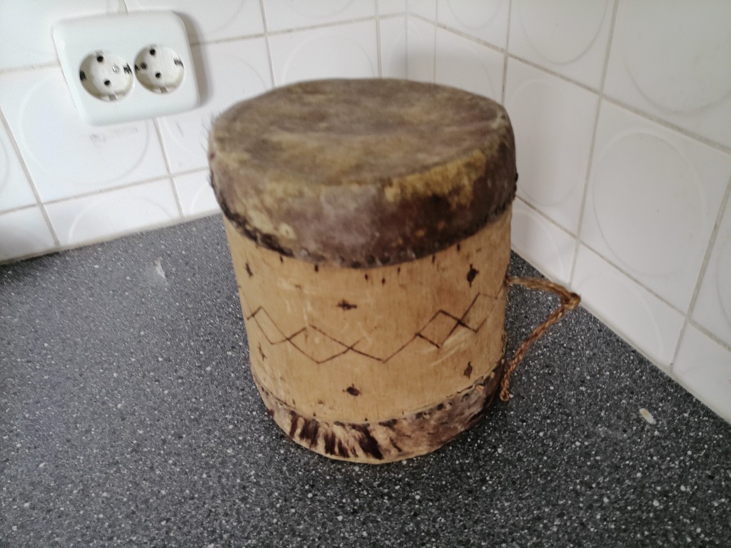 Traditionele inheemse drum 18cm - Afbeelding 2