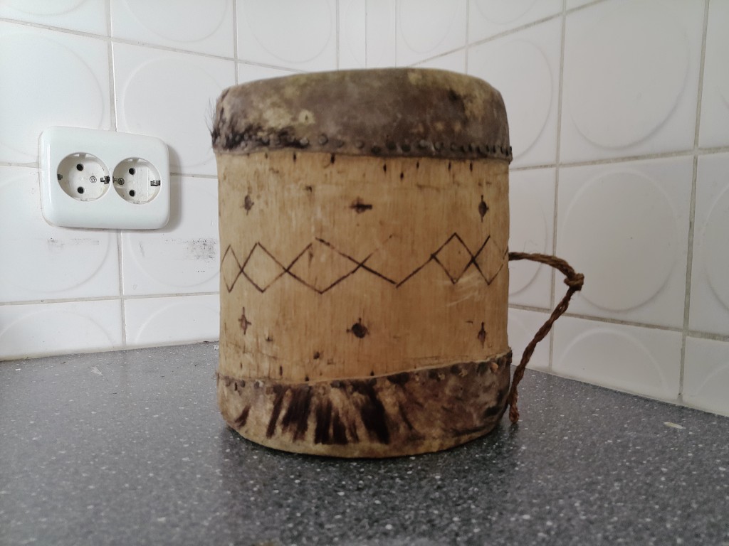 Traditionele inheemse drum 18cm - Afbeelding 3