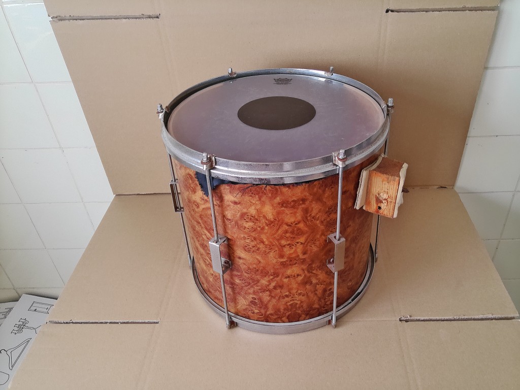 Vintage trommel marching snare drum of parade snare drum