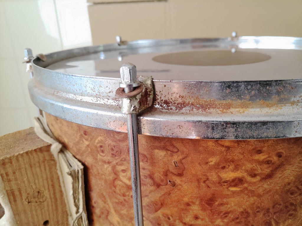 Vintage trommel marching snare drum of parade snare drum - Afbeelding 11