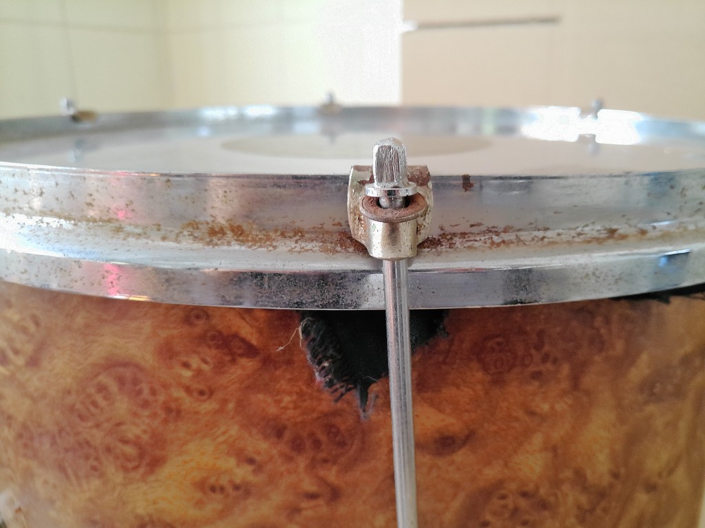 Vintage trommel marching snare drum of parade snare drum - Afbeelding 12