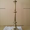 Antieke koperen kandelaar kerkkandelaar Gotische stijl 60cm