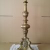 Antieke koperen kandelaar kerkkandelaar barok stijl 62cm