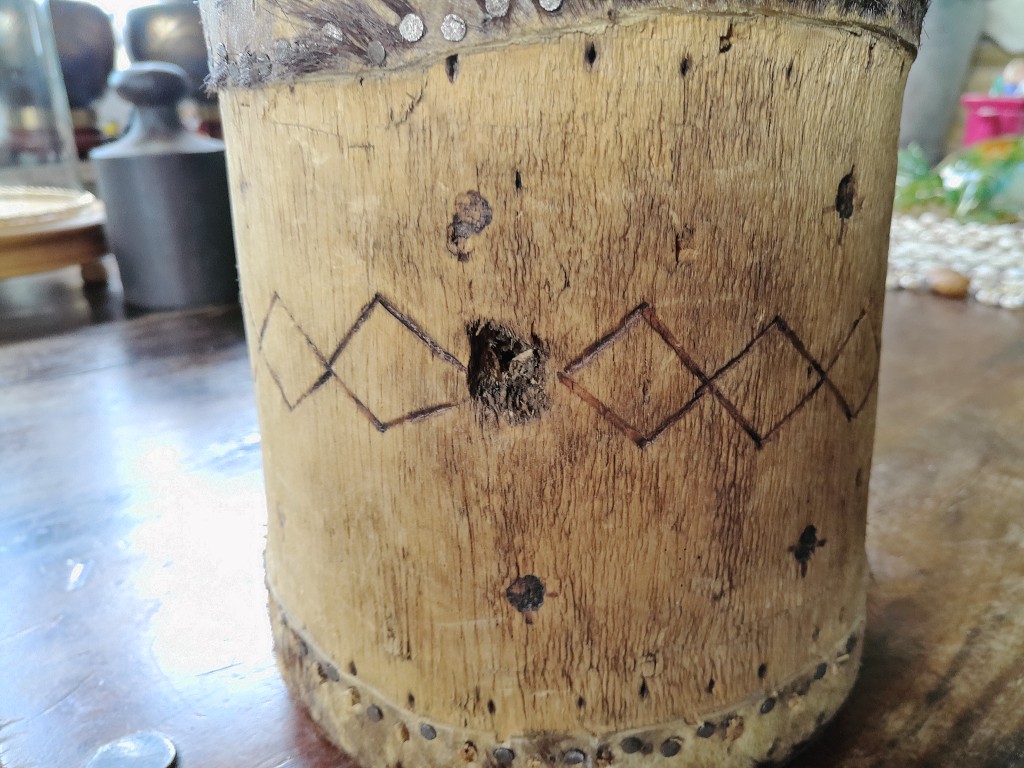 Traditionele inheemse drum 18cm - Afbeelding 9