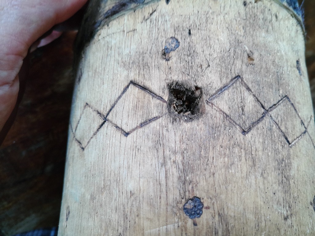 Traditionele inheemse drum 18cm - Afbeelding 11