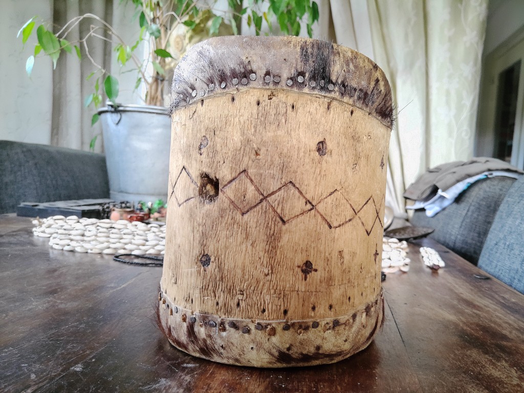 Traditionele inheemse drum 18cm - Afbeelding 12