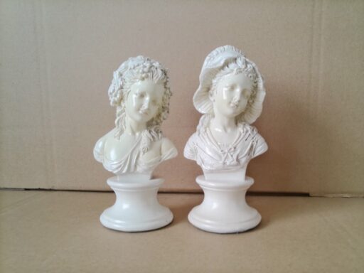 Alternative view of Set vintage borstbeelden dames in Rococo stijl 19cm