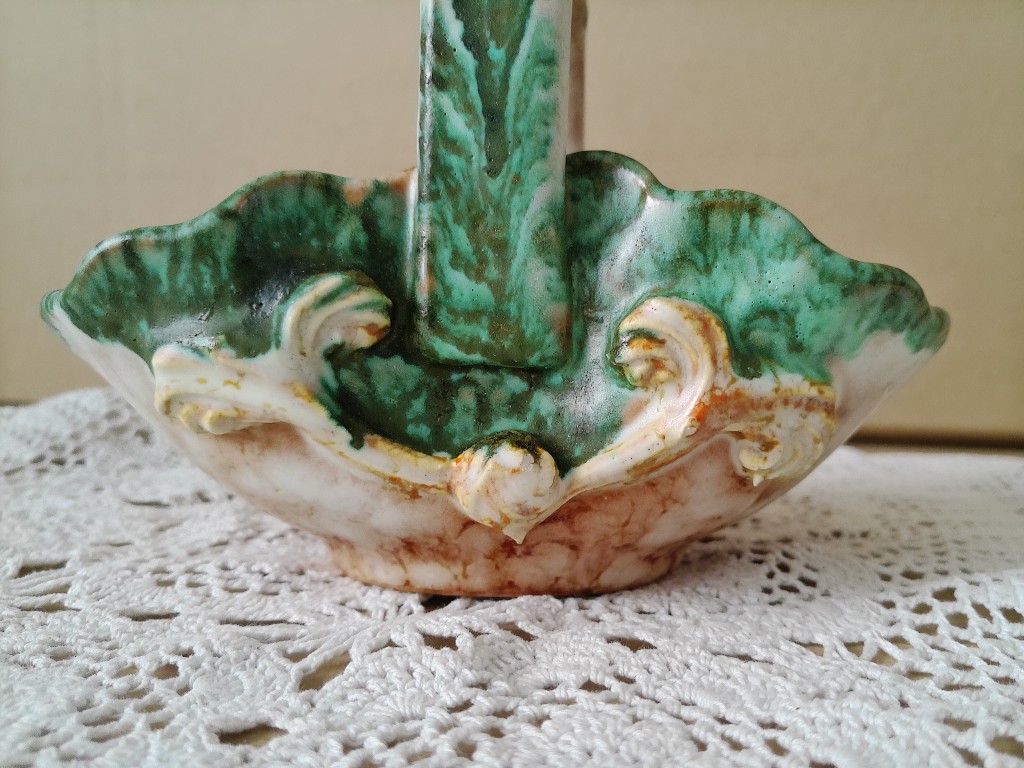 Vintage aardewerk mandje schaaltje 12cm - Afbeelding 3