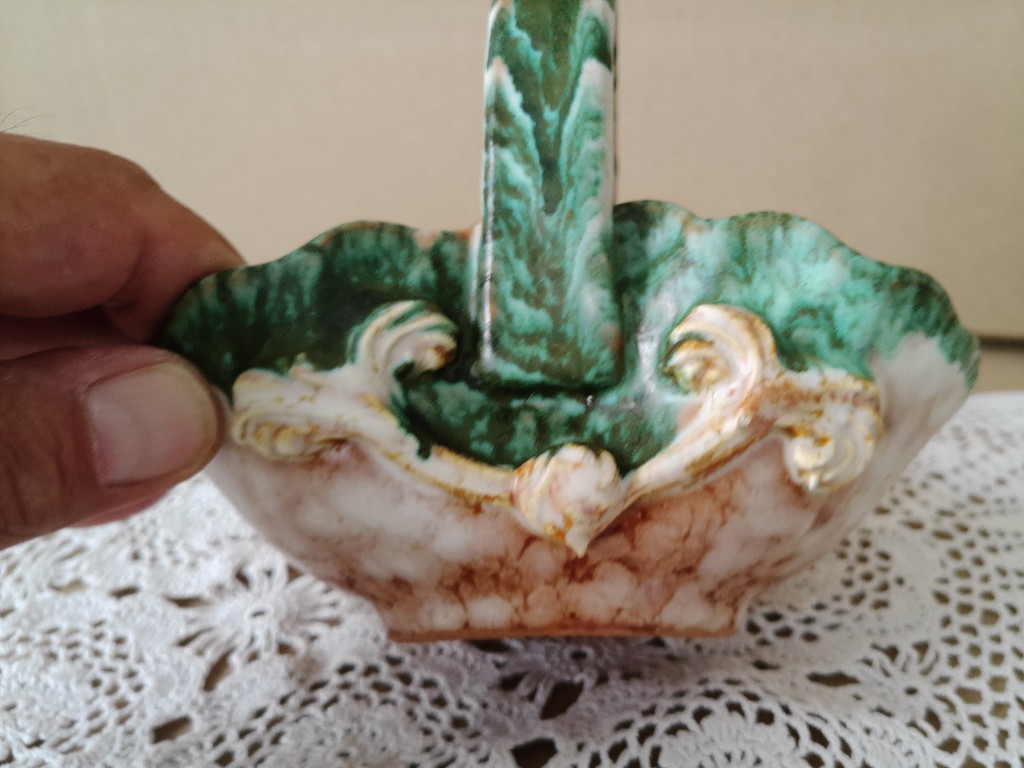 Vintage aardewerk mandje schaaltje 12cm - Afbeelding 4