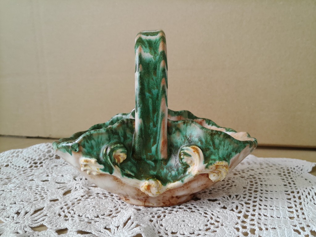 Vintage aardewerk mandje schaaltje 12cm - Afbeelding 7