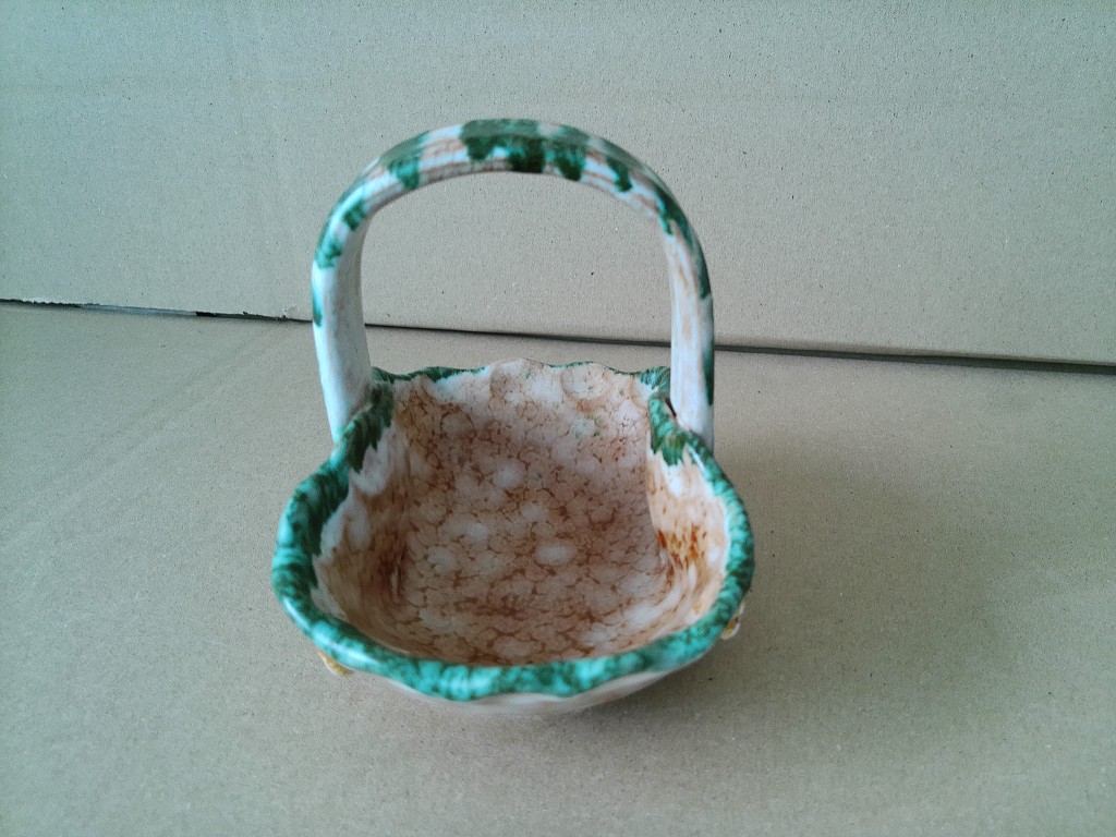 Vintage aardewerk mandje schaaltje 12cm - Afbeelding 11