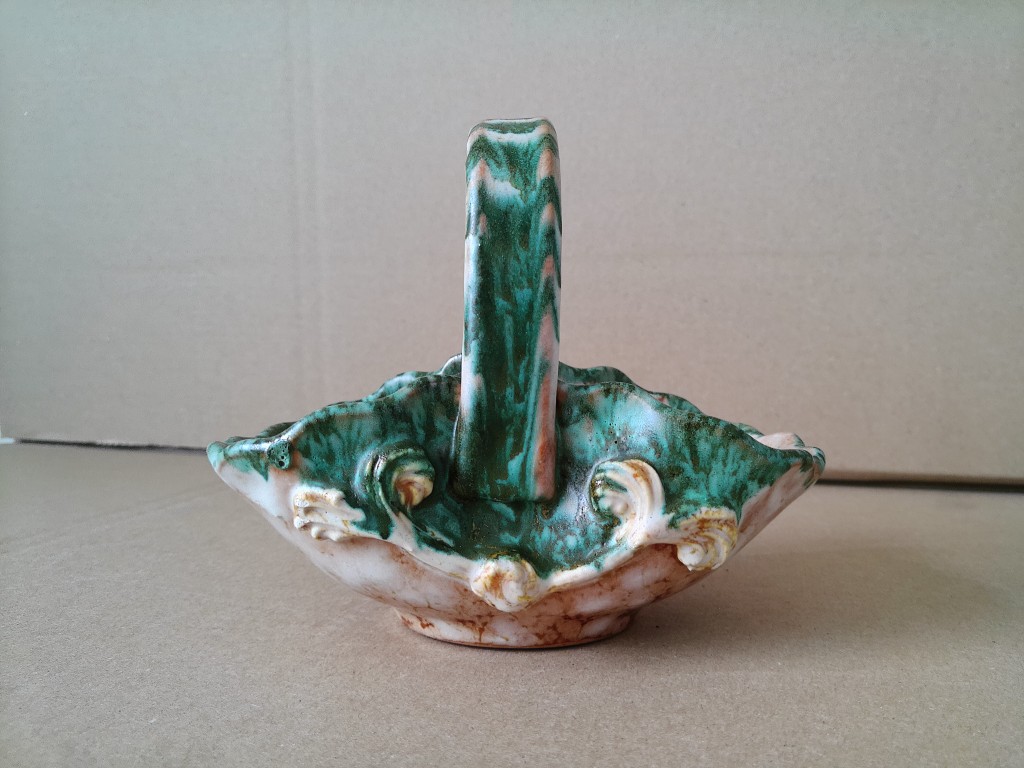 Vintage aardewerk mandje schaaltje 12cm - Afbeelding 12