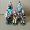 Vintage collectie clown beelden 13cm tot 20cm