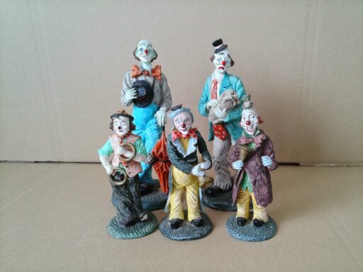 Alternative view of Vintage collectie clown beelden 13cm tot 20cm