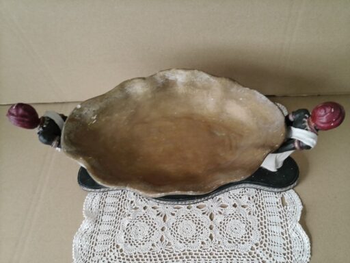 Alternative view of Vintage fruitschaal centerpiece Blackamoor Italy 37cm