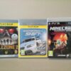 Set PS3 games Killzone 2 Need for speed shift Minecraft