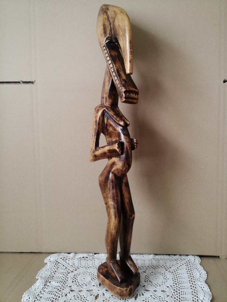 Houten vruchtbaarheidsbeeld 56cm Senufo Ivoorkust ?