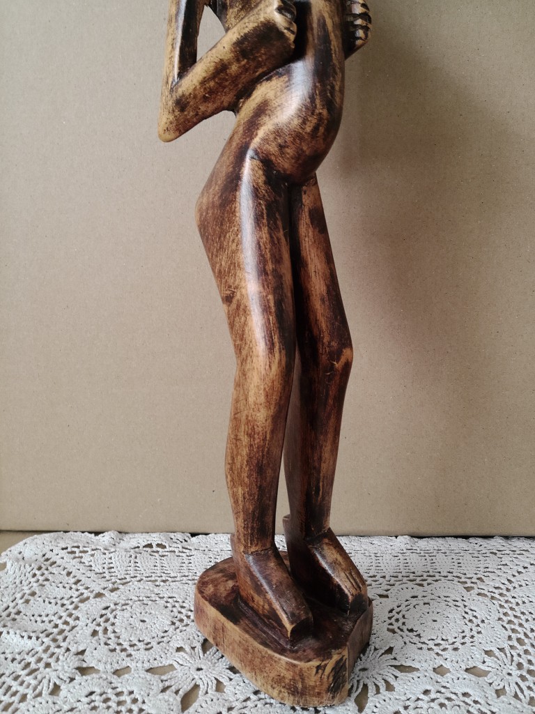 Houten vruchtbaarheidsbeeld 56cm Senufo Ivoorkust ? - Afbeelding 3