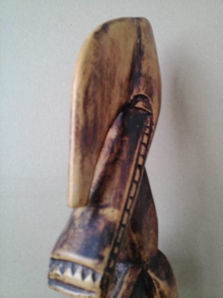 Houten vruchtbaarheidsbeeld 56cm Senufo Ivoorkust ? - Afbeelding 6