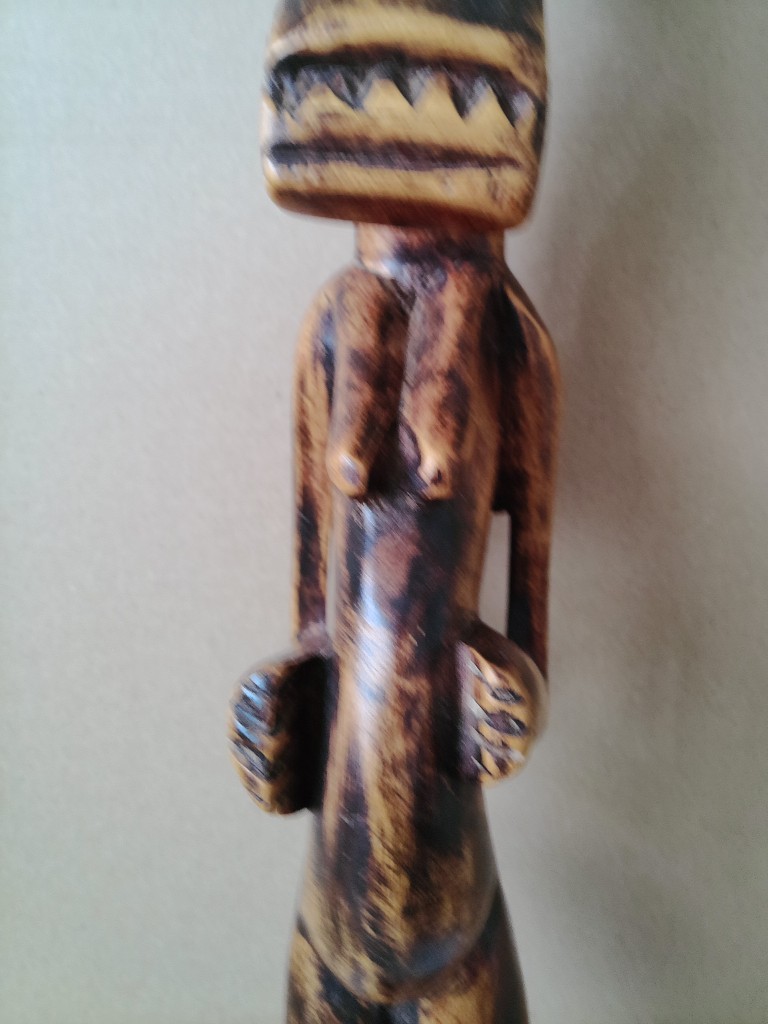 Houten vruchtbaarheidsbeeld 56cm Senufo Ivoorkust ? - Afbeelding 8