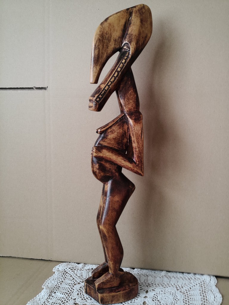 Houten vruchtbaarheidsbeeld 56cm Senufo Ivoorkust ? - Afbeelding 10