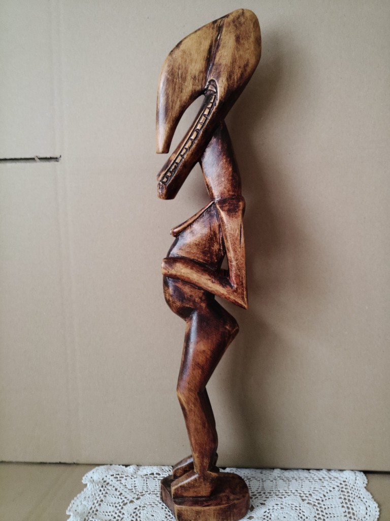 Houten vruchtbaarheidsbeeld 56cm Senufo Ivoorkust ? - Afbeelding 11