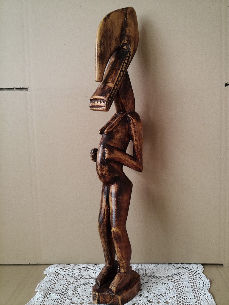 Houten vruchtbaarheidsbeeld 56cm Senufo Ivoorkust ? - Afbeelding 23
