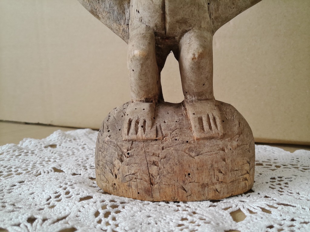 Houten vruchtbaarheidsbeeld 77cm Igbo ofo-beeld Nigeria ? - Afbeelding 8