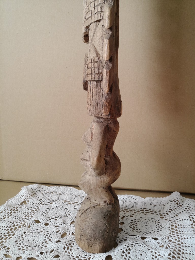 Houten vruchtbaarheidsbeeld 77cm Igbo ofo-beeld Nigeria ? - Afbeelding 19