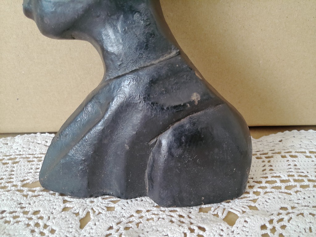 Houtsnijwerk Afrikaanse vrouw 20cm - Afbeelding 5
