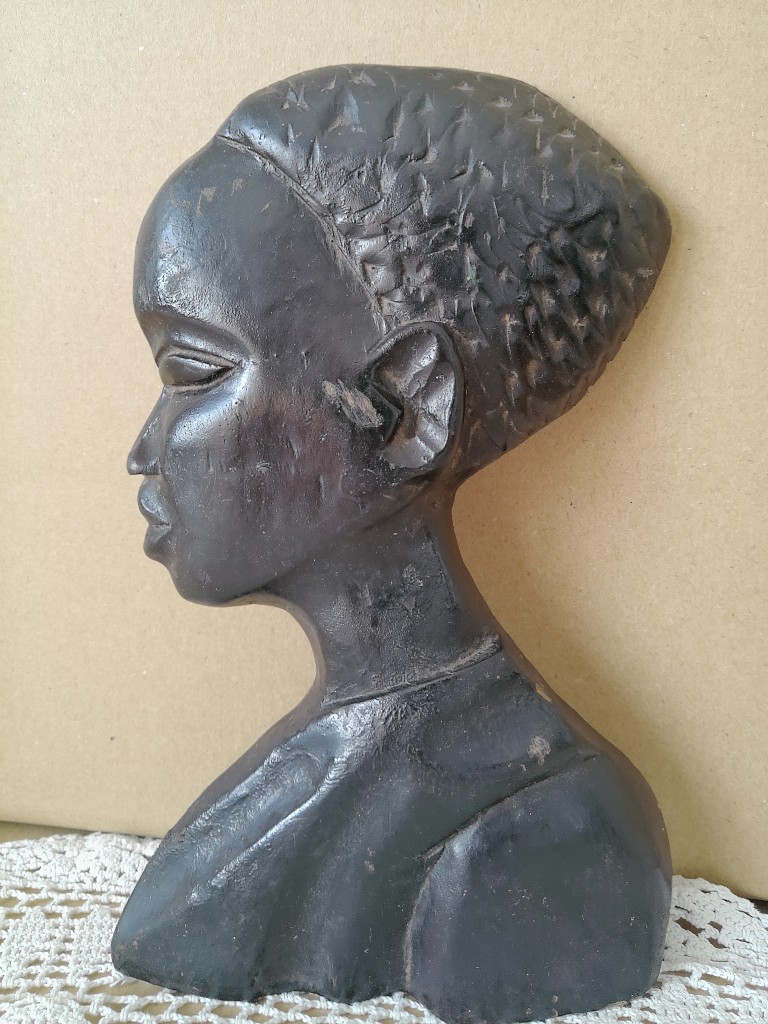 Houtsnijwerk Afrikaanse vrouw 20cm - Afbeelding 15