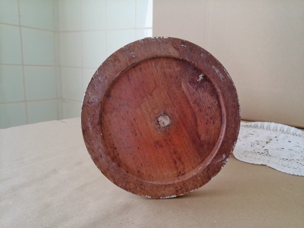 Vintage houten kandelaar 65cm Opknapper - Afbeelding 29
