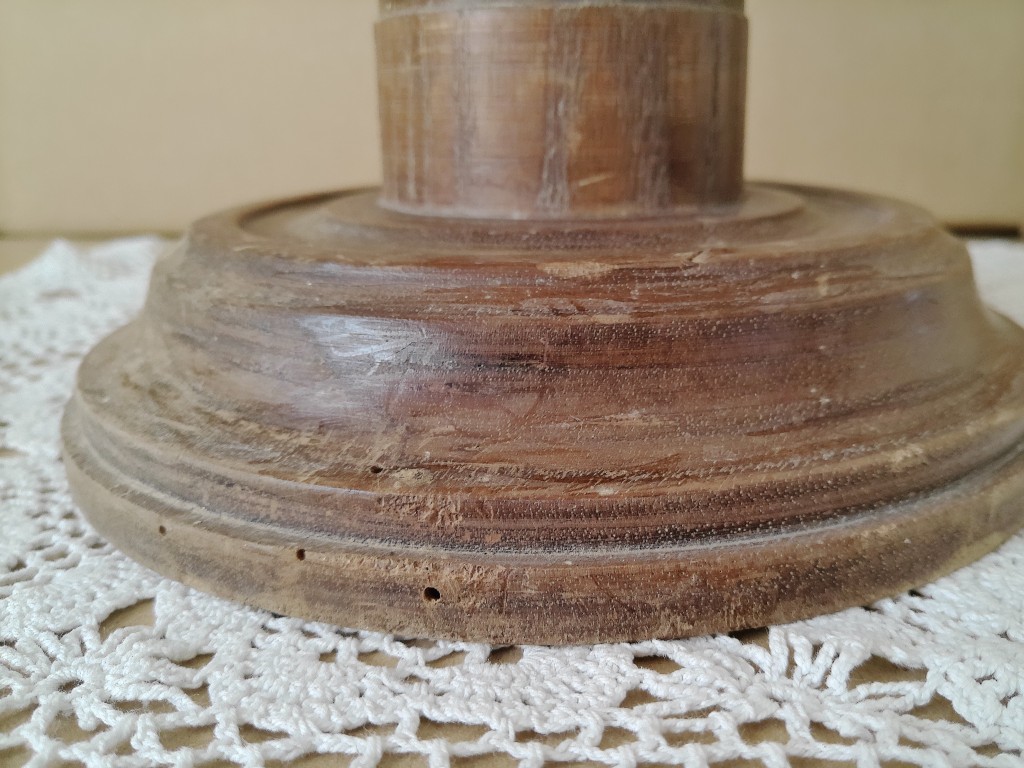 Vintage houten kandelaar 51cm - Afbeelding 5