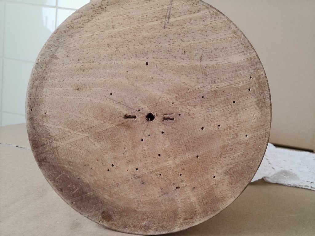 Vintage houten kandelaar 51cm - Afbeelding 16