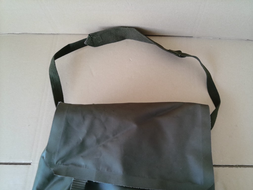 Vintage legertas rubberen schoudertas Landmacht - Afbeelding 13