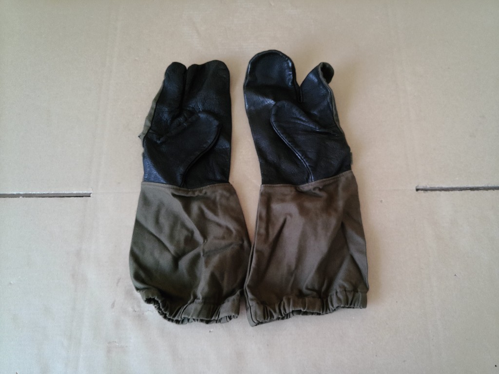 Vintage trigger finger gloves schiethandschoenen Maat 10
