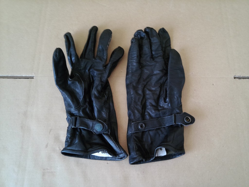 Vintage leren legerhandschoenen Maat 9 Landmacht